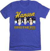 The Hanson Brothers Like It Rough Blue T-shirt In The Clutch